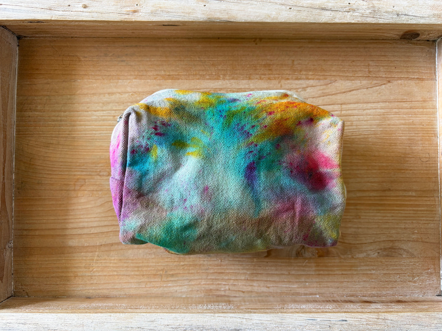 Ice Dyed Zipper Pouch