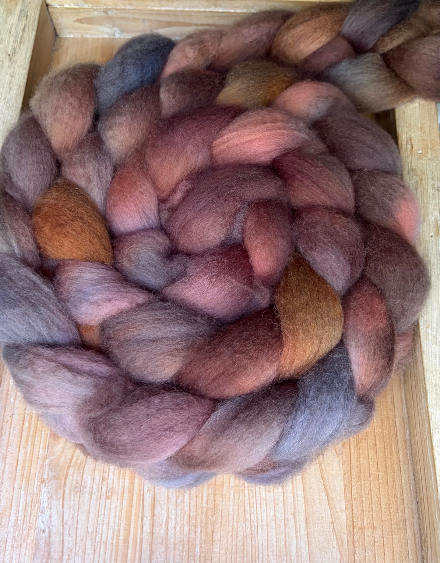 Bluefaced Leicester Wool - 26 Micron - One of a Kind Batch - 100 grams of Spinning Fibre - Hand Dyed Combed Top
