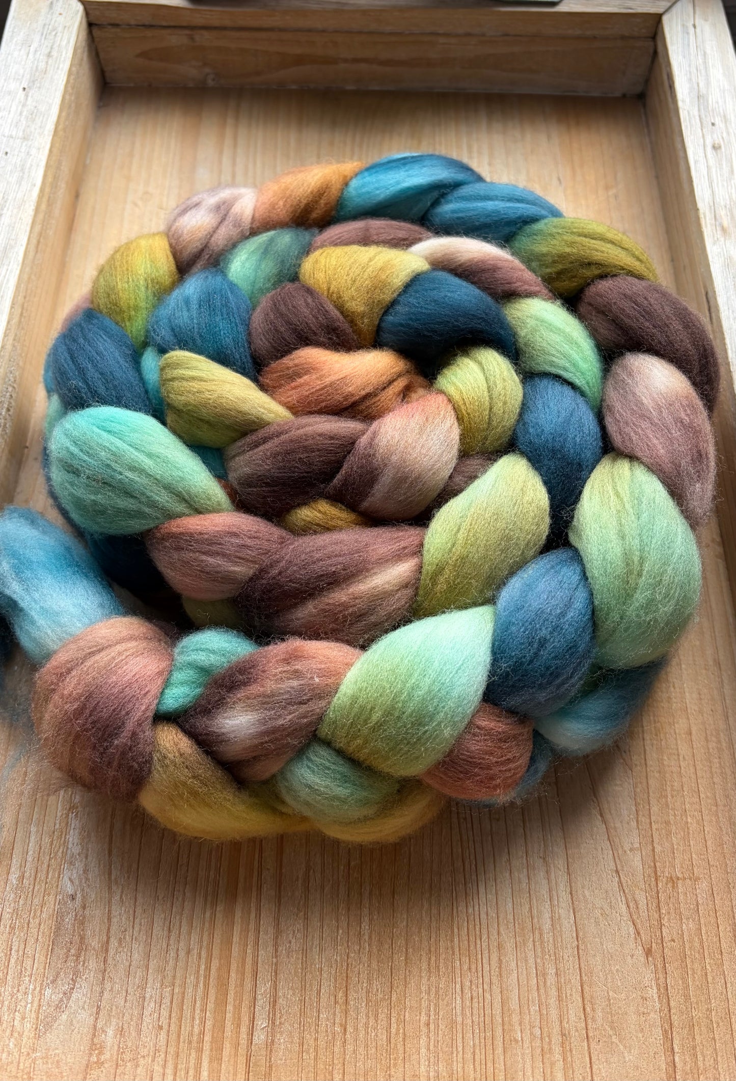 Untreated Merino Wool - 22 Micron - One of a Kind Batch - 100 grams of Spinning Fibre - Hand Dyed Combed Top