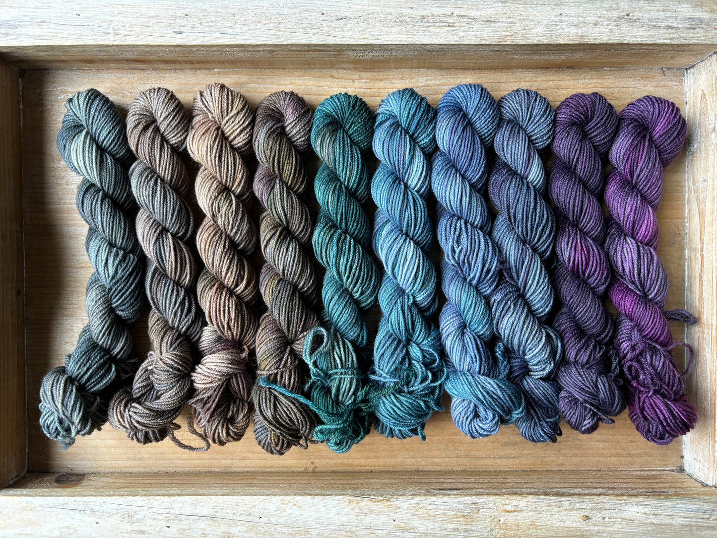 10 Skein Mini Yarn Fade - Squishy Sock Base