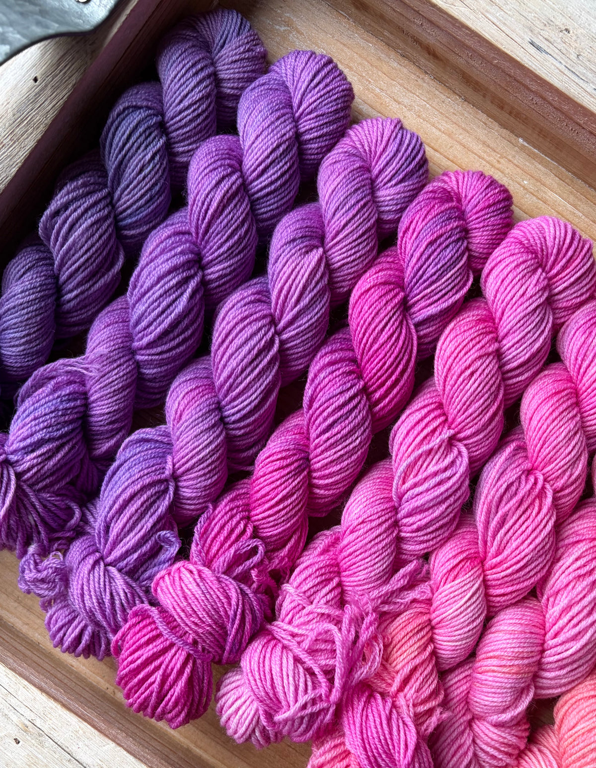 24 Skein Mini Yarn Fade - Squishy Sock Base