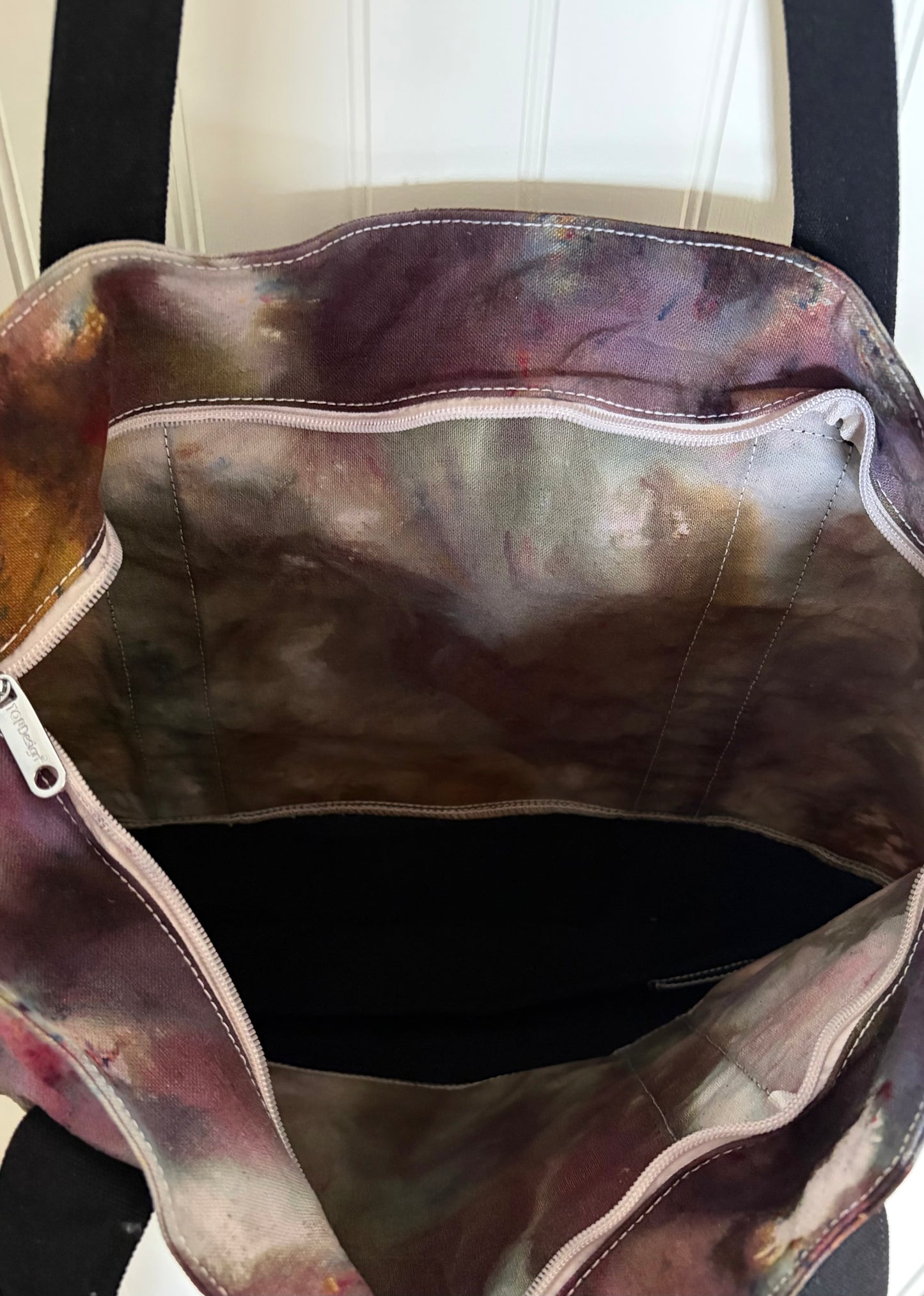 Ice Dyed Cotton Tote Bag