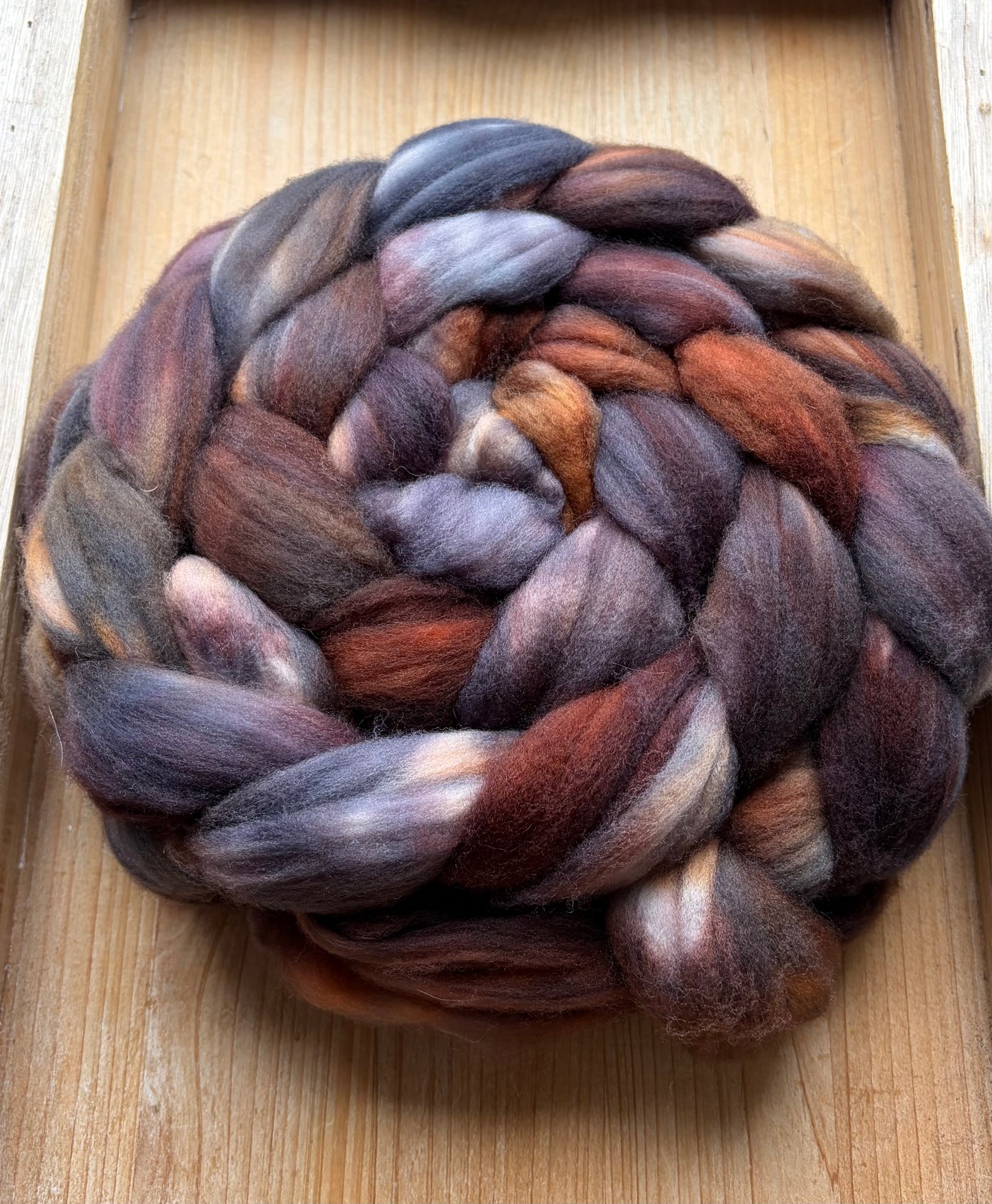 100% Superwash Merino Wool - 22 Micron - One of a Kind Batch - 100 grams of Spinning Fibre - Hand Dyed Combed Top