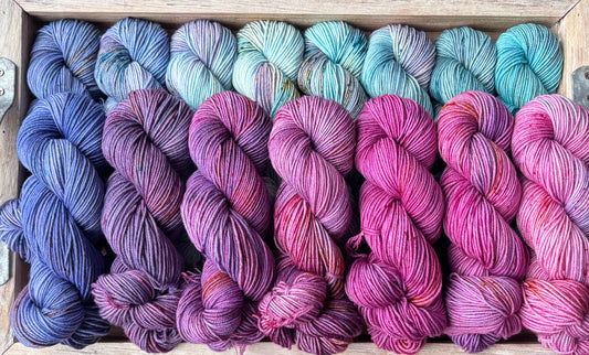 15 Skein Mini Yarn Fade - Squishy Sock Base