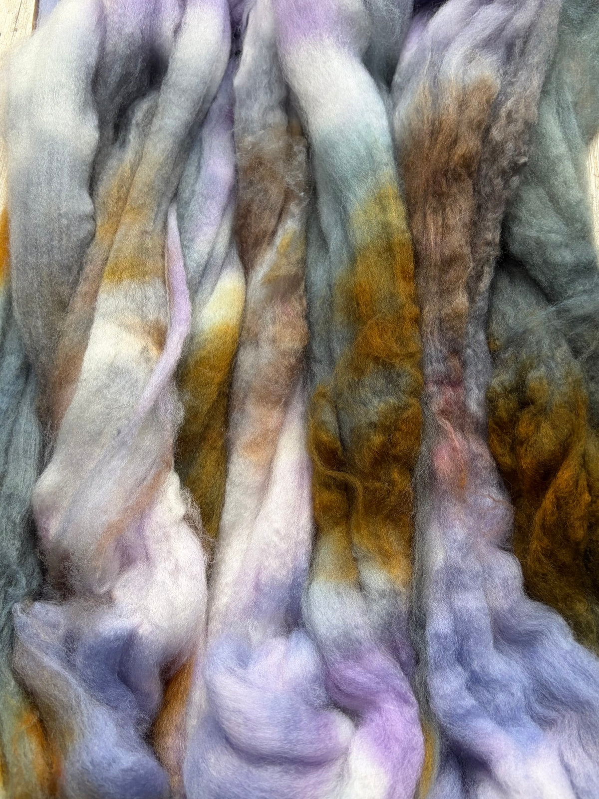 80% Superwash Merino Wool/ 10% Nylon/ 10% Cashmere - 18.5 Micron - One of a Kind Batch - 100 grams of Spinning Fibre - Hand Dyed Combed Top