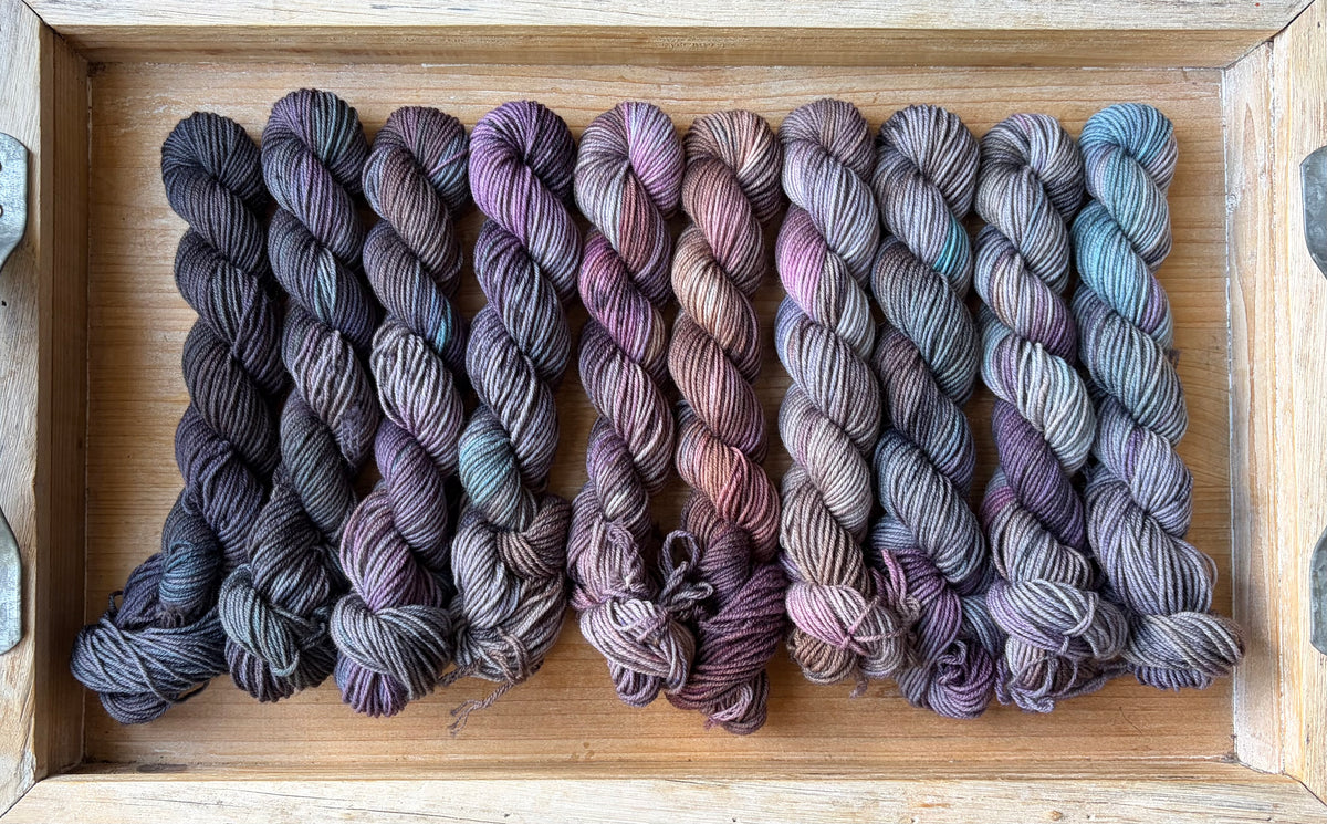 10 Skein Mini Yarn Fade - Squishy Sock Base