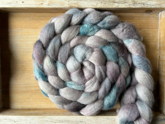 One of a Kind Batch - 100 grams of Spinning Fibre - Bluefaced Leicester Wool - 26 Micron - Hand Dyed Combed Top