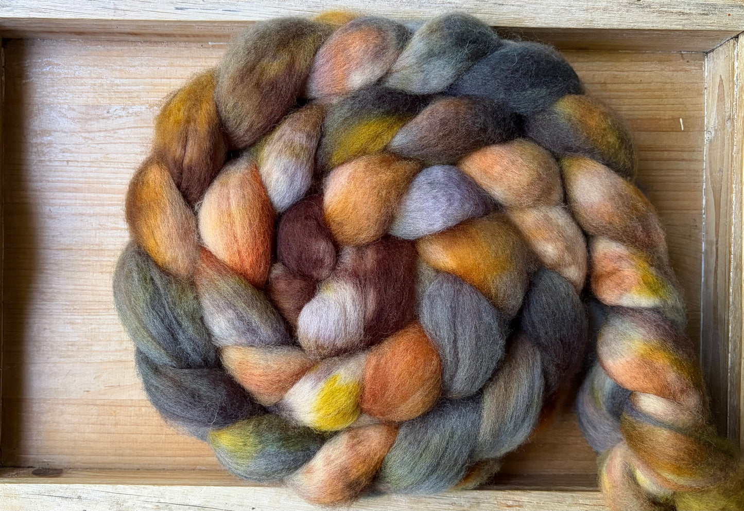 Bluefaced Leicester Wool - 26 Micron - One of a Kind Batch - 100 grams of Spinning Fibre - Hand Dyed Combed Top