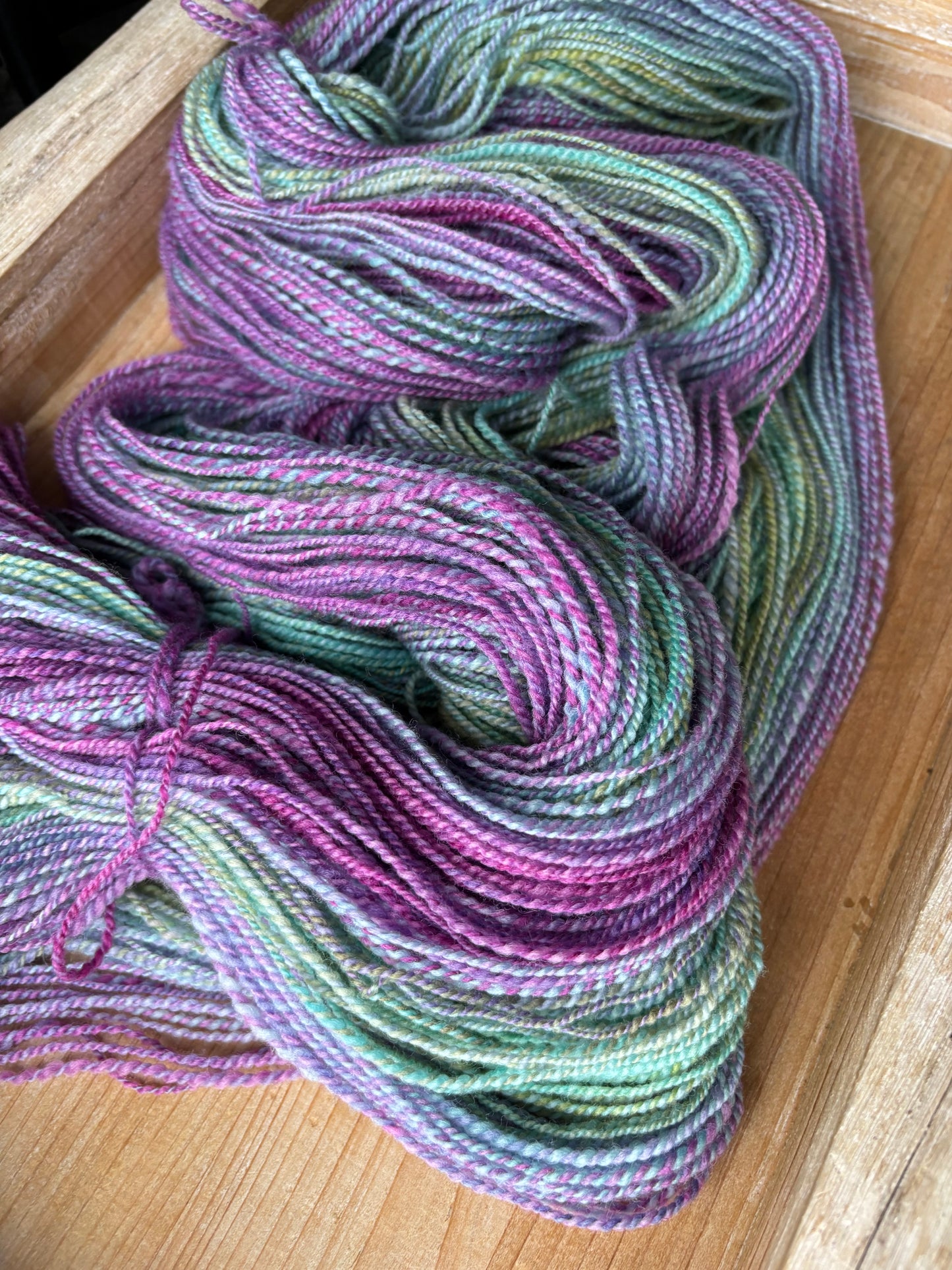 Hand Spun Yarn - 100% Untreated Polwarth Wool