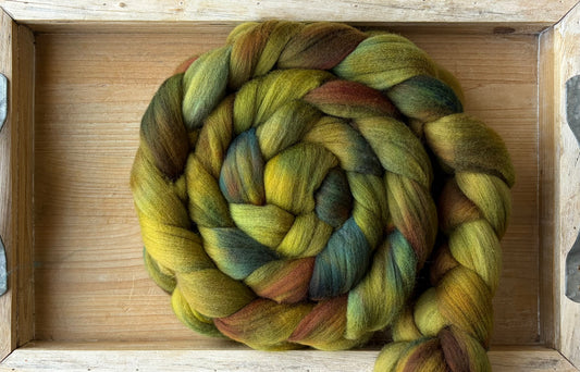 Targhee - 23 Micron - One of a Kind Batch - 100 grams of Spinning Fibre - Hand Dyed Combed Top