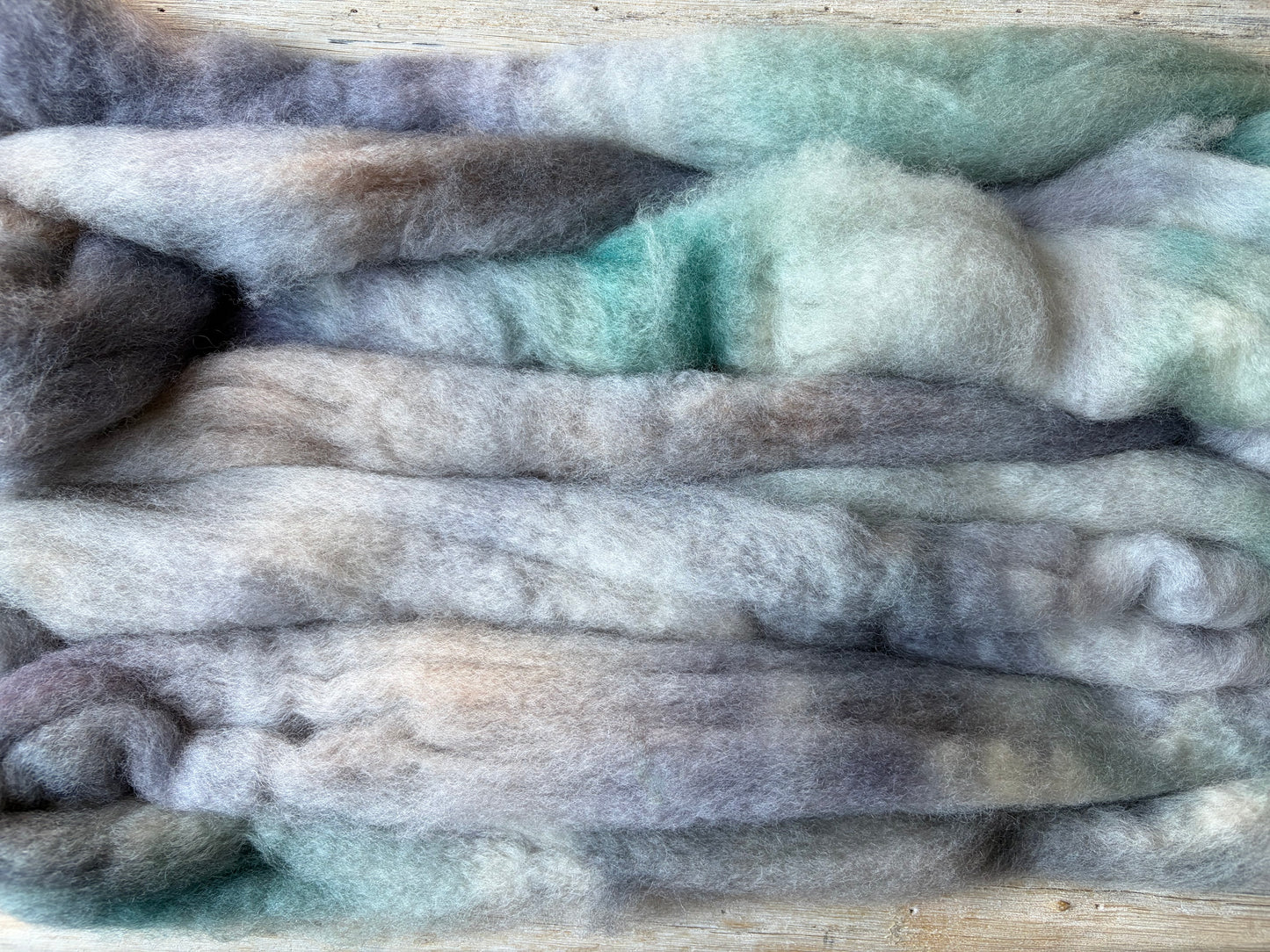 Bluefaced Leicester Wool - 26 Micron - One of a Kind Batch - 100 grams of Spinning Fibre - Hand Dyed Combed Top