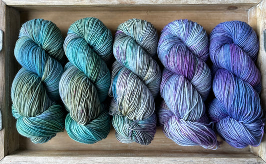 5 Skein Fade on Squishy Sock Base