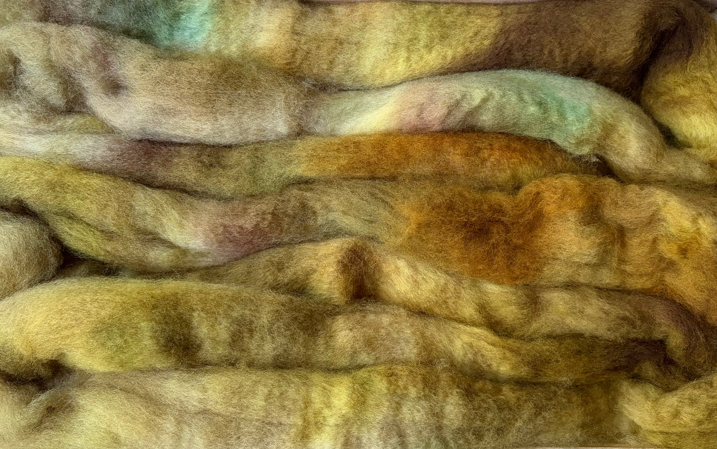 Bluefaced Leicester Wool - 26 Micron - One of a Kind Batch - 100 grams of Spinning Fibre - Hand Dyed Combed Top