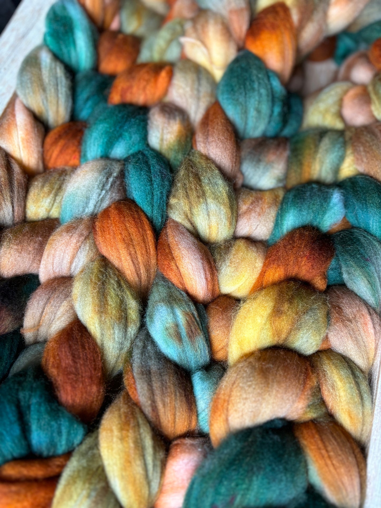 Autumn Leaves - 100 grams of Spinning Fibre