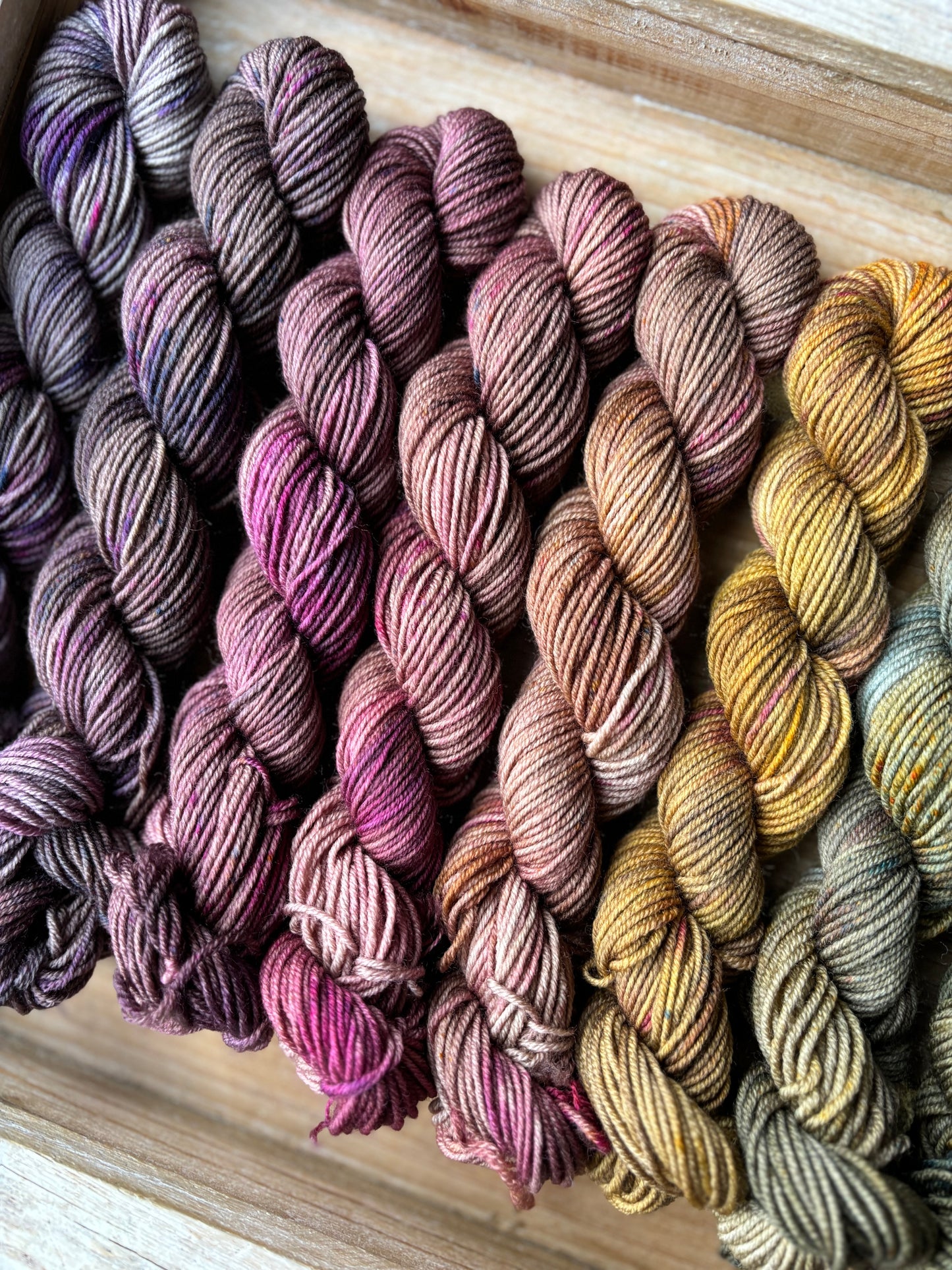 12 Skein Mini Yarn Fade - Squishy Sock Base