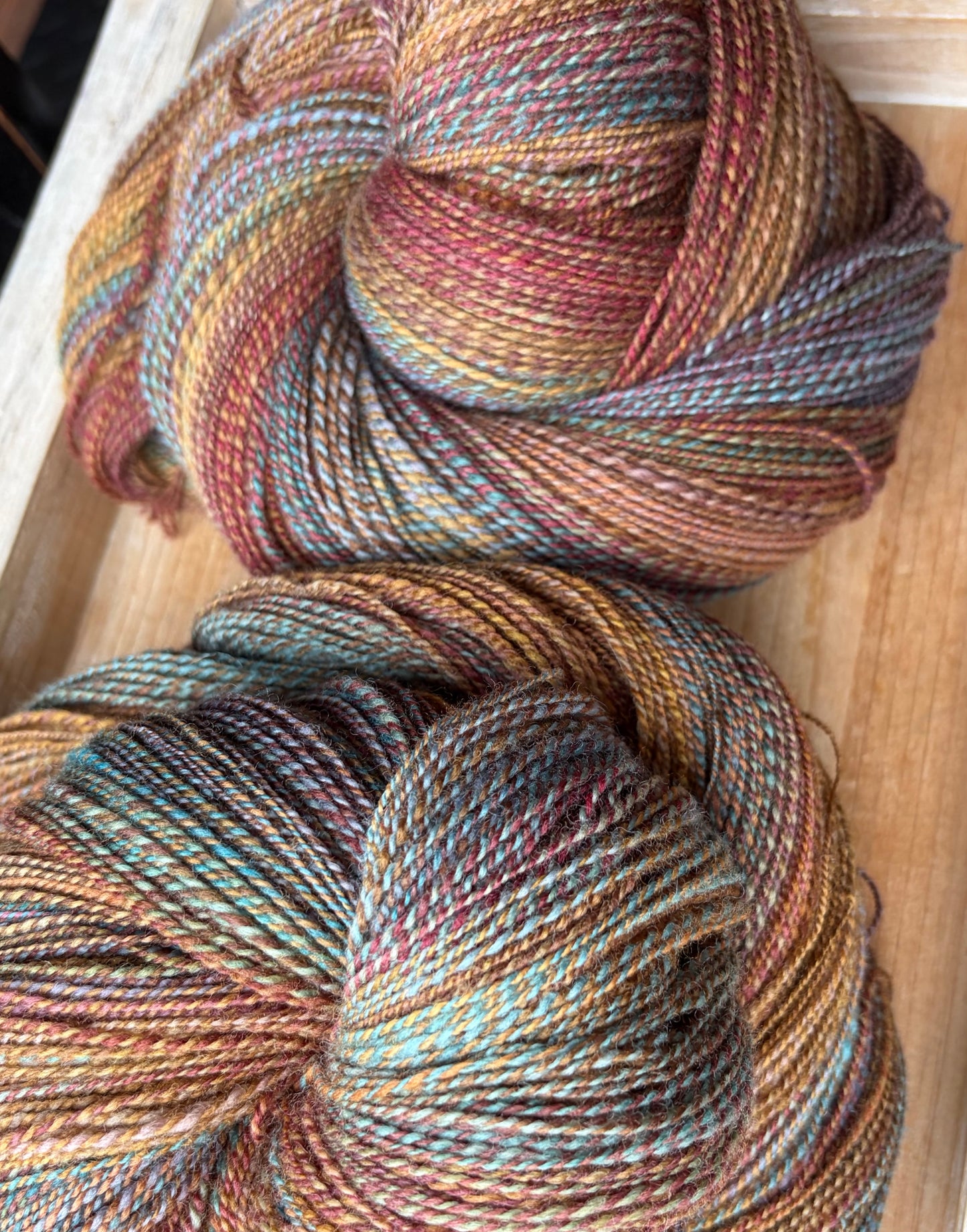 Hand Spun Yarn - 100% Polwarth - Sweater Quantity
