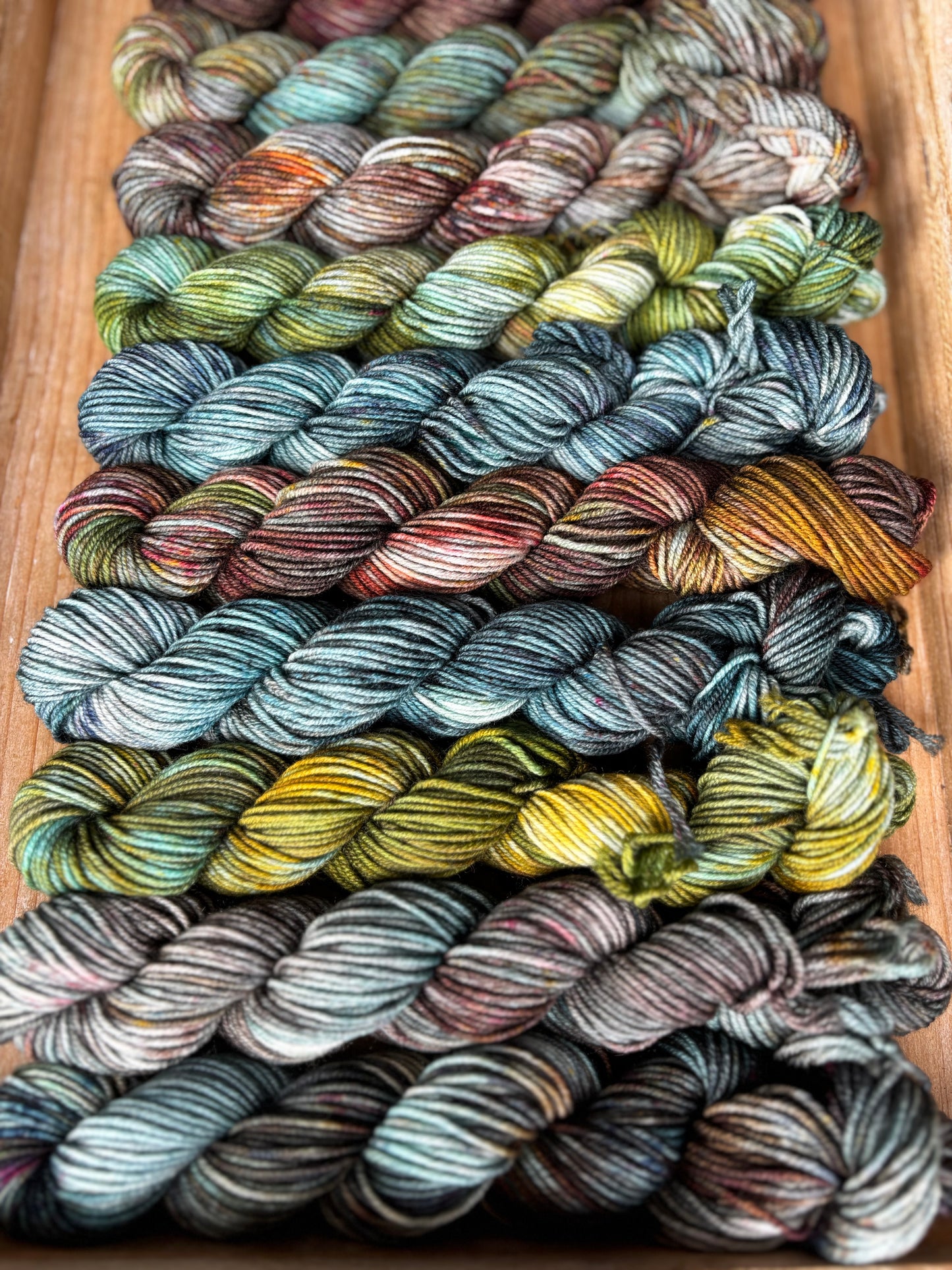 12 Skein Mini Yarn Fade - Squishy Sock Base