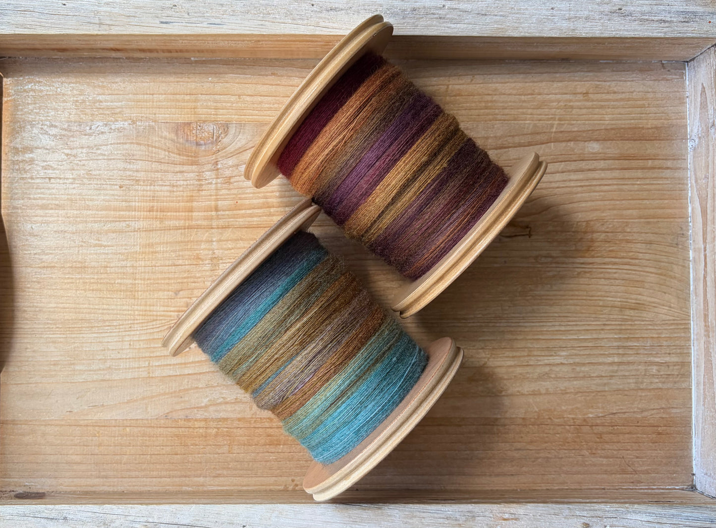 Hand Spun Yarn - 100% Polwarth - Sweater Quantity