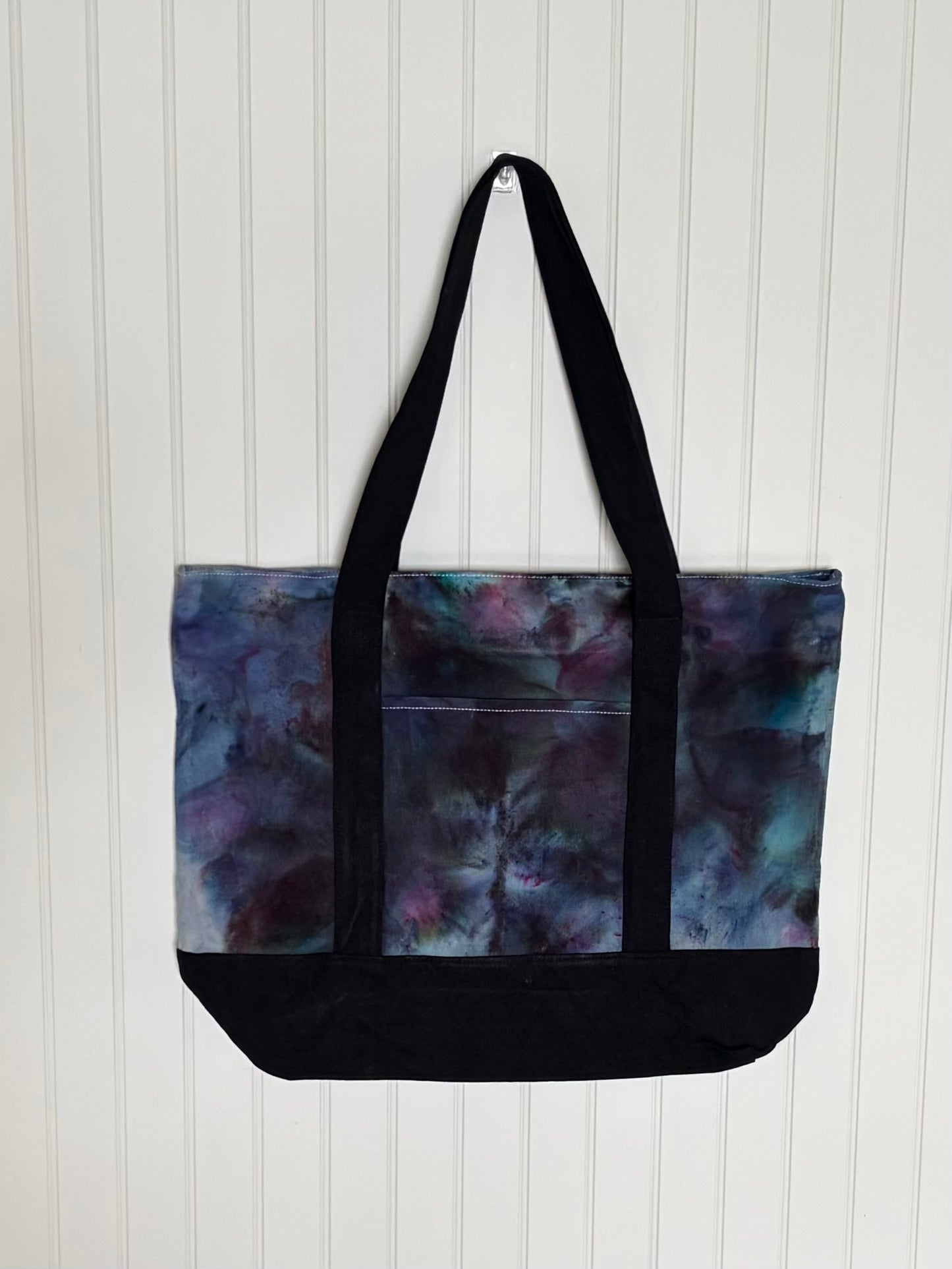 Ice Dyed Cotton Tote Bag