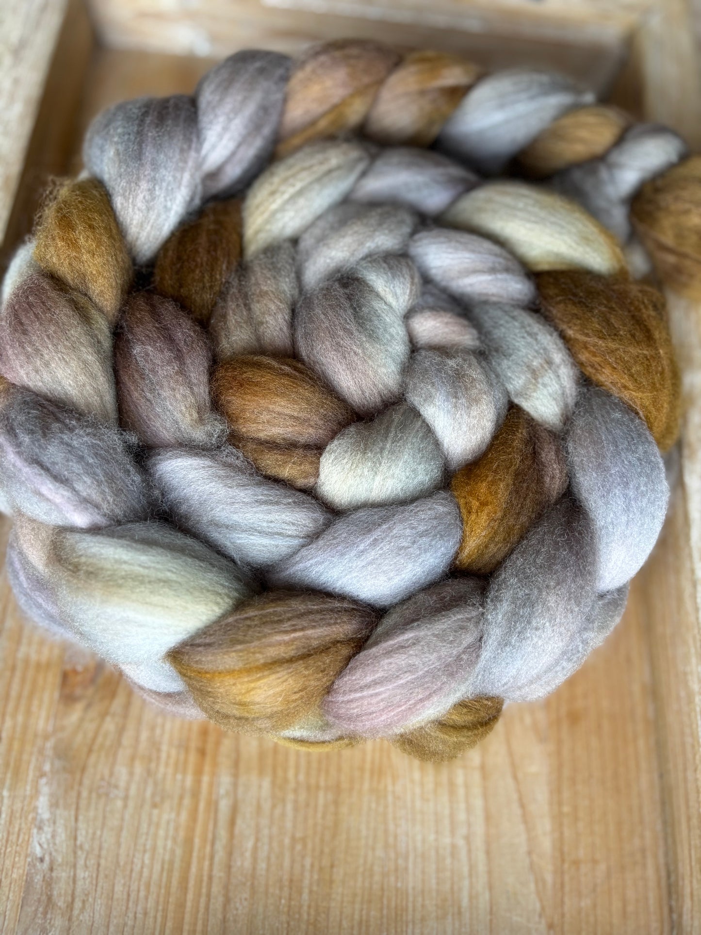 One of a Kind Batch - 100 grams of Spinning Fibre - 80% Superwash Merino Wool/ 20% Nylon - 22.5 Micron - Hand Dyed Combed Top