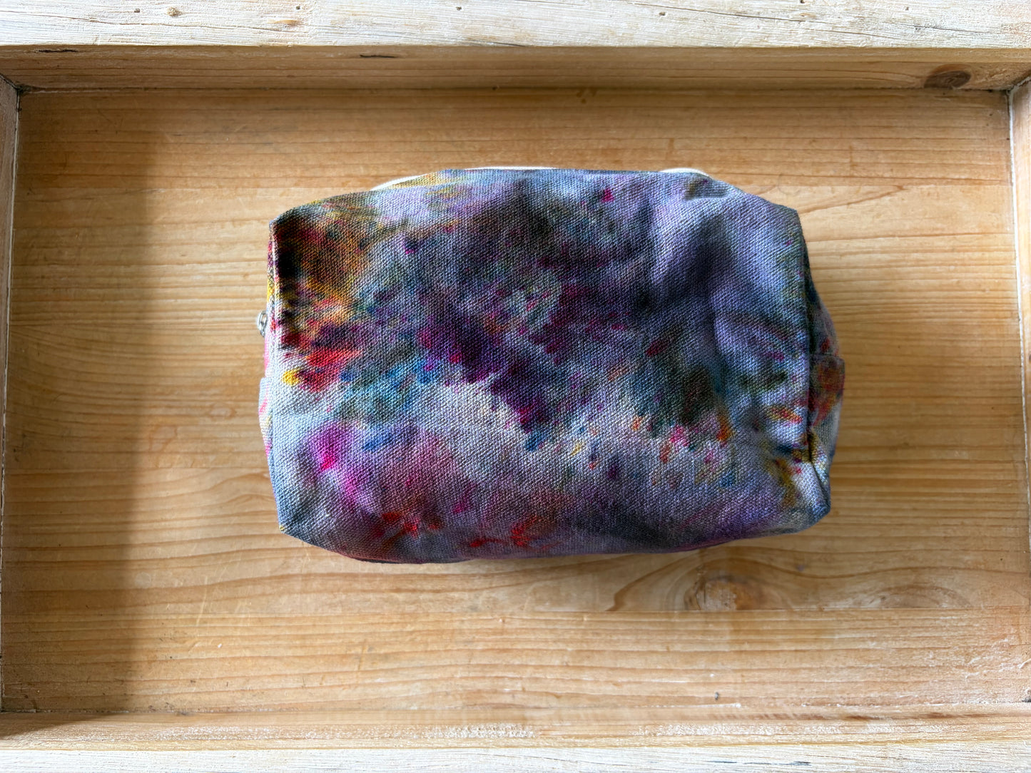 Ice Dyed Zipper Pouch
