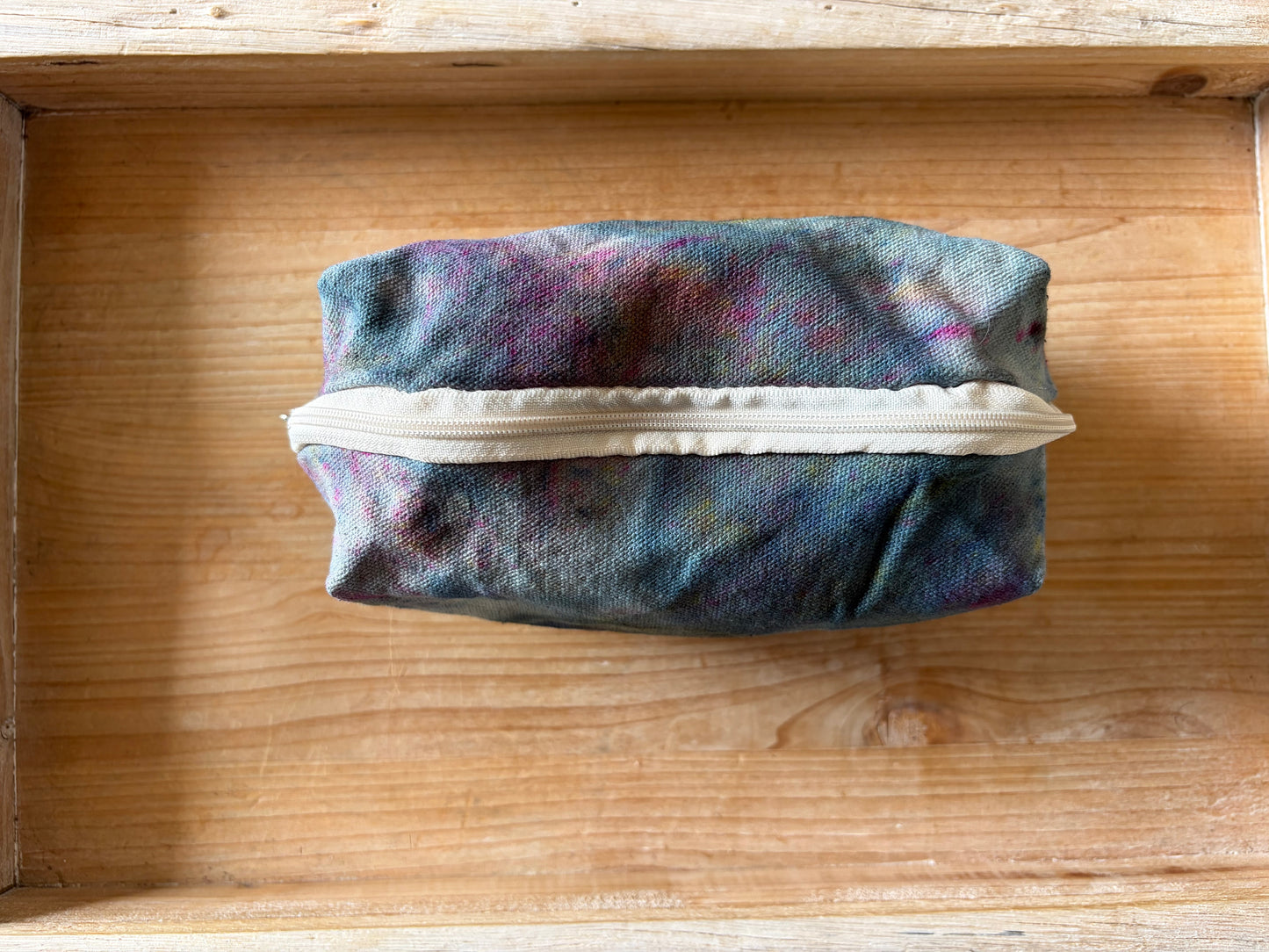 Ice Dyed Zipper Pouch