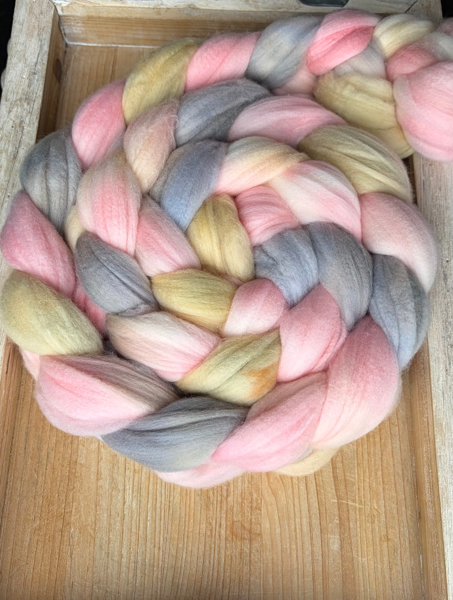 100% Superwash Merino Wool - 22 Micron - One of a Kind Batch - 100 grams of Spinning Fibre - Hand Dyed Combed Top