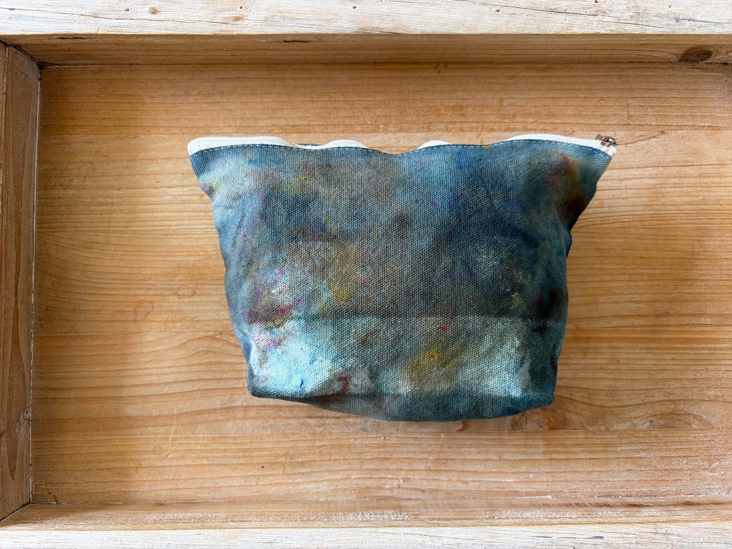Ice Dyed Zipper Pouch