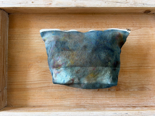 Ice Dyed Zipper Pouch