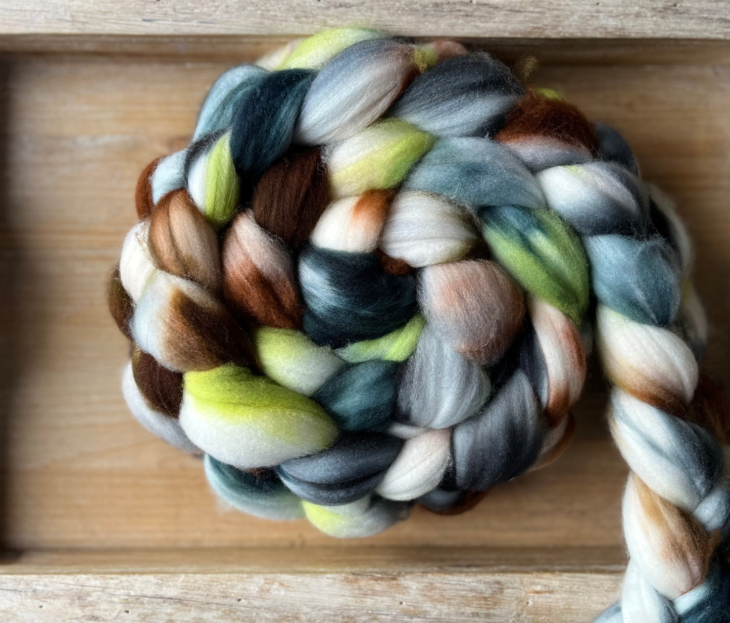 One of a Kind Batch - 100 grams of Spinning Fibre - Superwash Merino Wool 22 Micron - Hand Dyed Combed Top