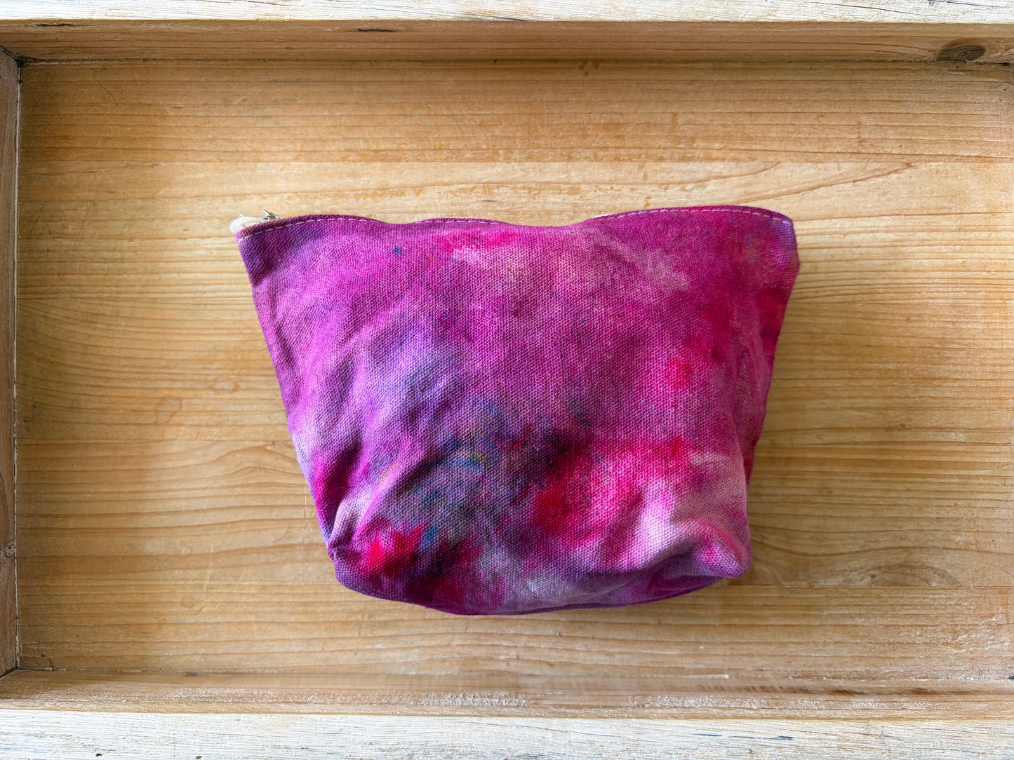 Ice Dyed Zipper Pouch