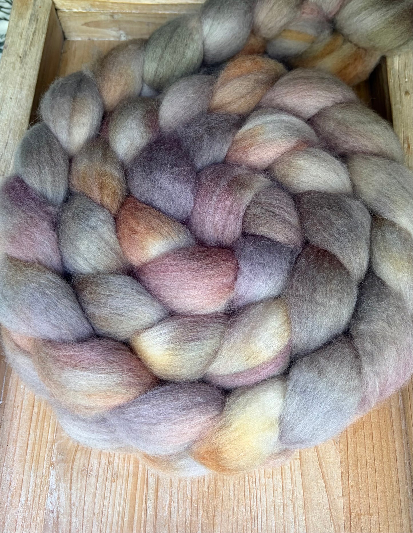 Bluefaced Leicester Wool - 26 Micron - One of a Kind Batch - 100 grams of Spinning Fibre - Hand Dyed Combed Top