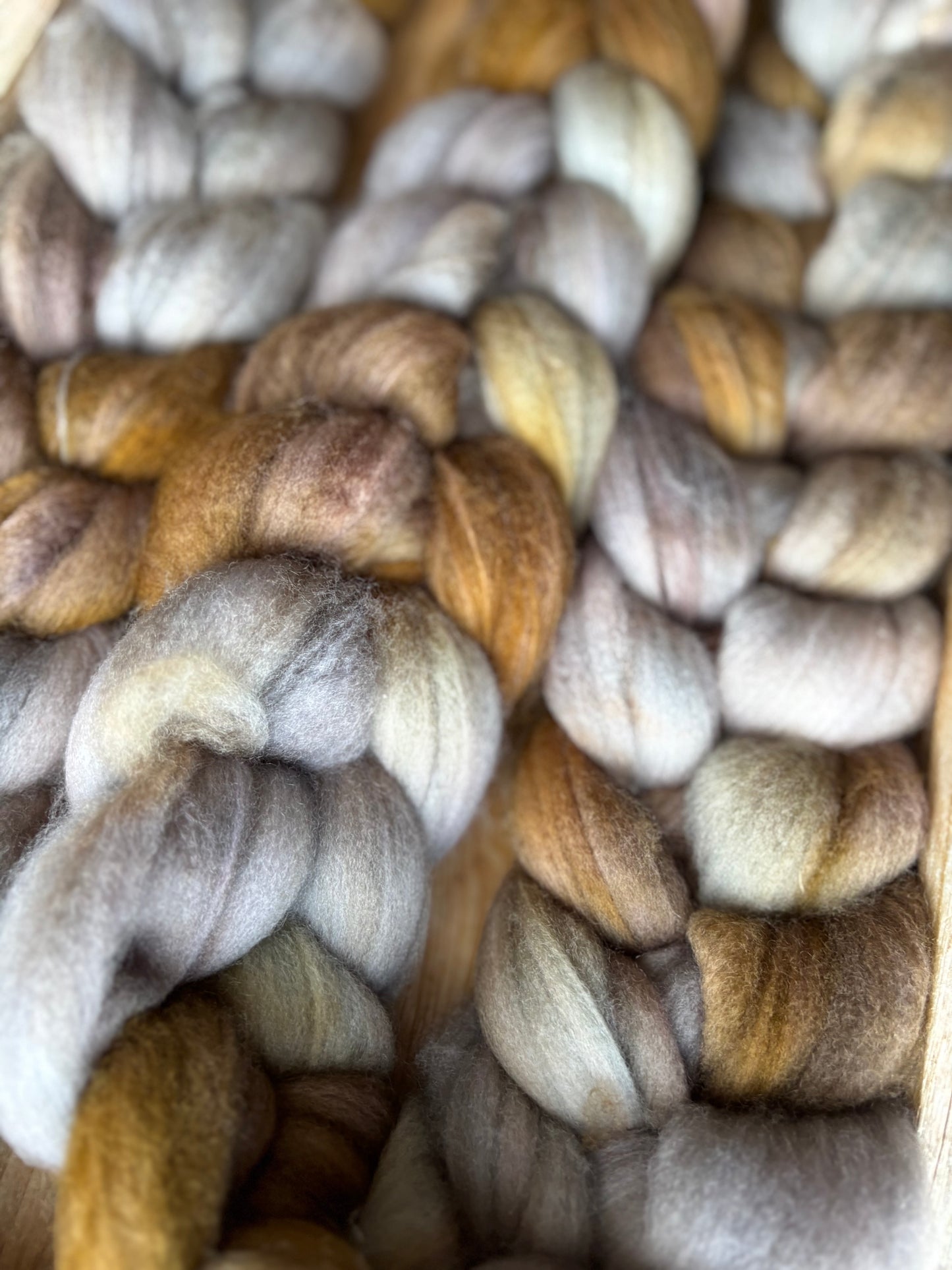 One of a Kind Batch - 100 grams of Spinning Fibre - 80% Superwash Merino Wool/ 20% Nylon - 22.5 Micron - Hand Dyed Combed Top