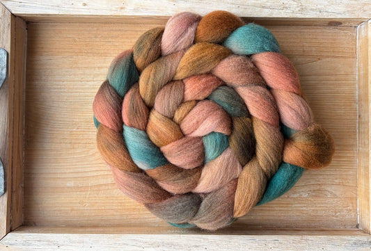 Polwarth - 22 Micron - One of a Kind Batch - 100 grams of Spinning Fibre - Hand Dyed Combed Top