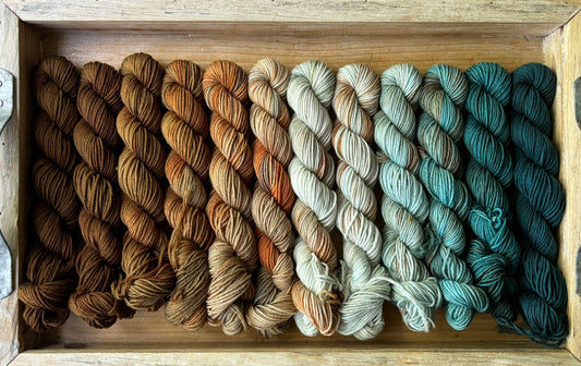 12 Skein Mini Yarn Fade - Squishy Sock Base