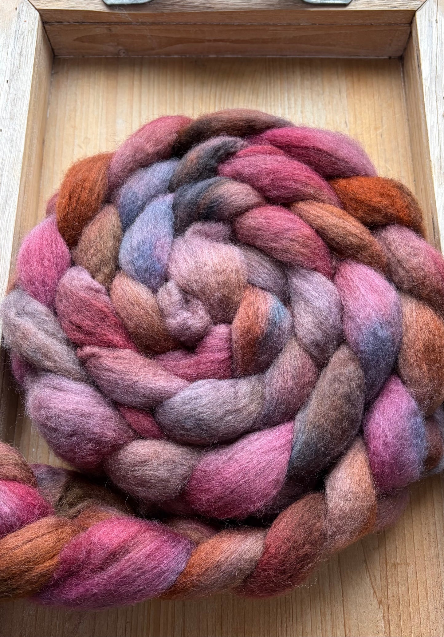 Bluefaced Leicester Wool - 26 Micron - One of a Kind Batch - 100 grams of Spinning Fibre - Hand Dyed Combed Top