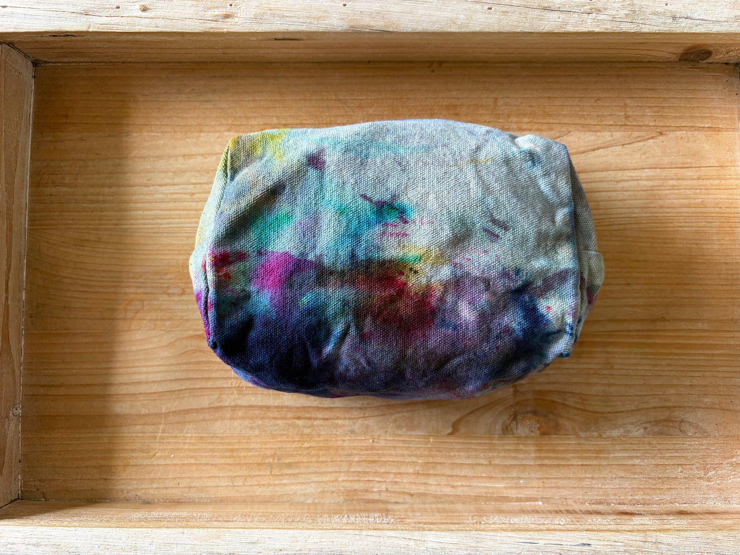 Ice Dyed Zipper Pouch