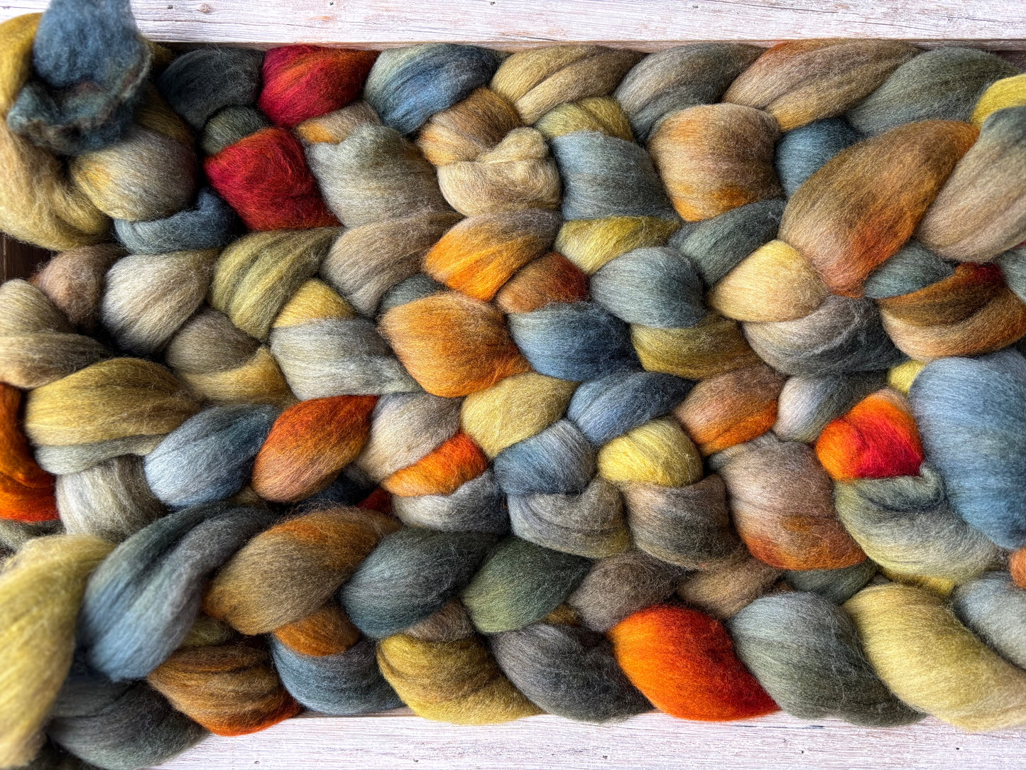 One of a Kind Batch - 100 grams of Spinning Fibre - Untreated Merino Wool 22 Micron - Hand Dyed Combed Top