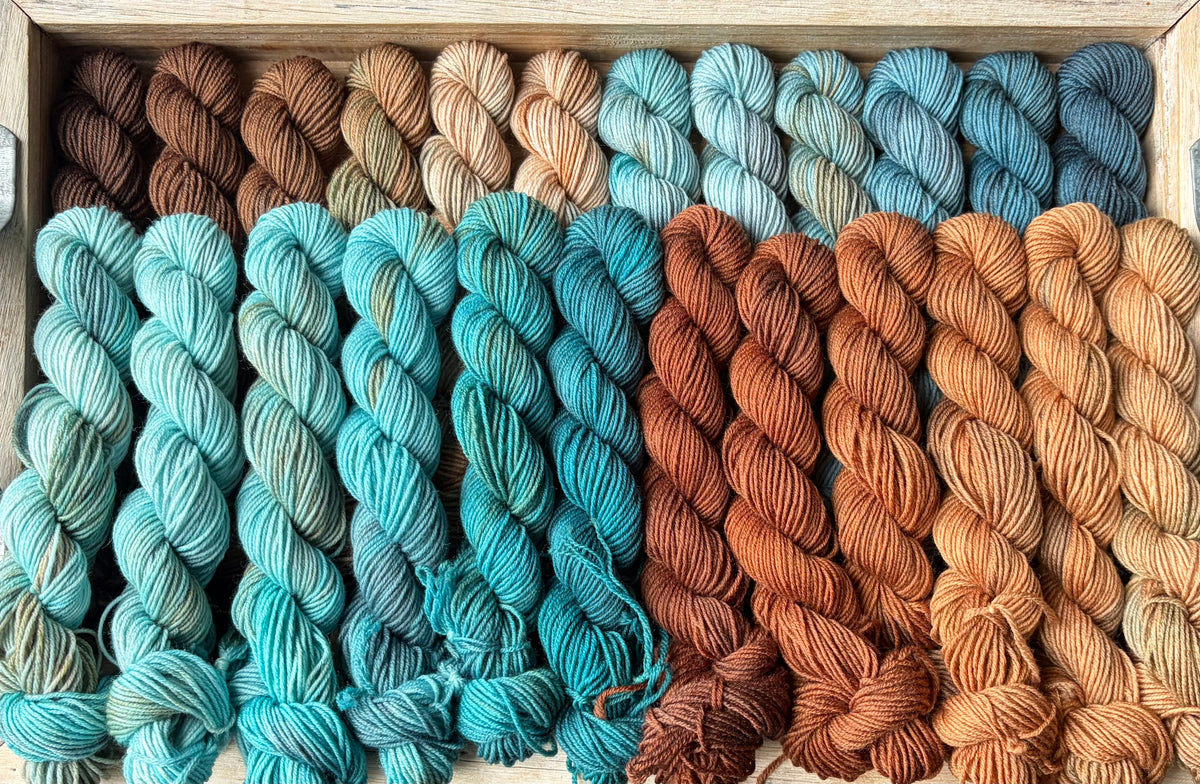24 Skein Mini Yarn Fade - Squishy Sock Base