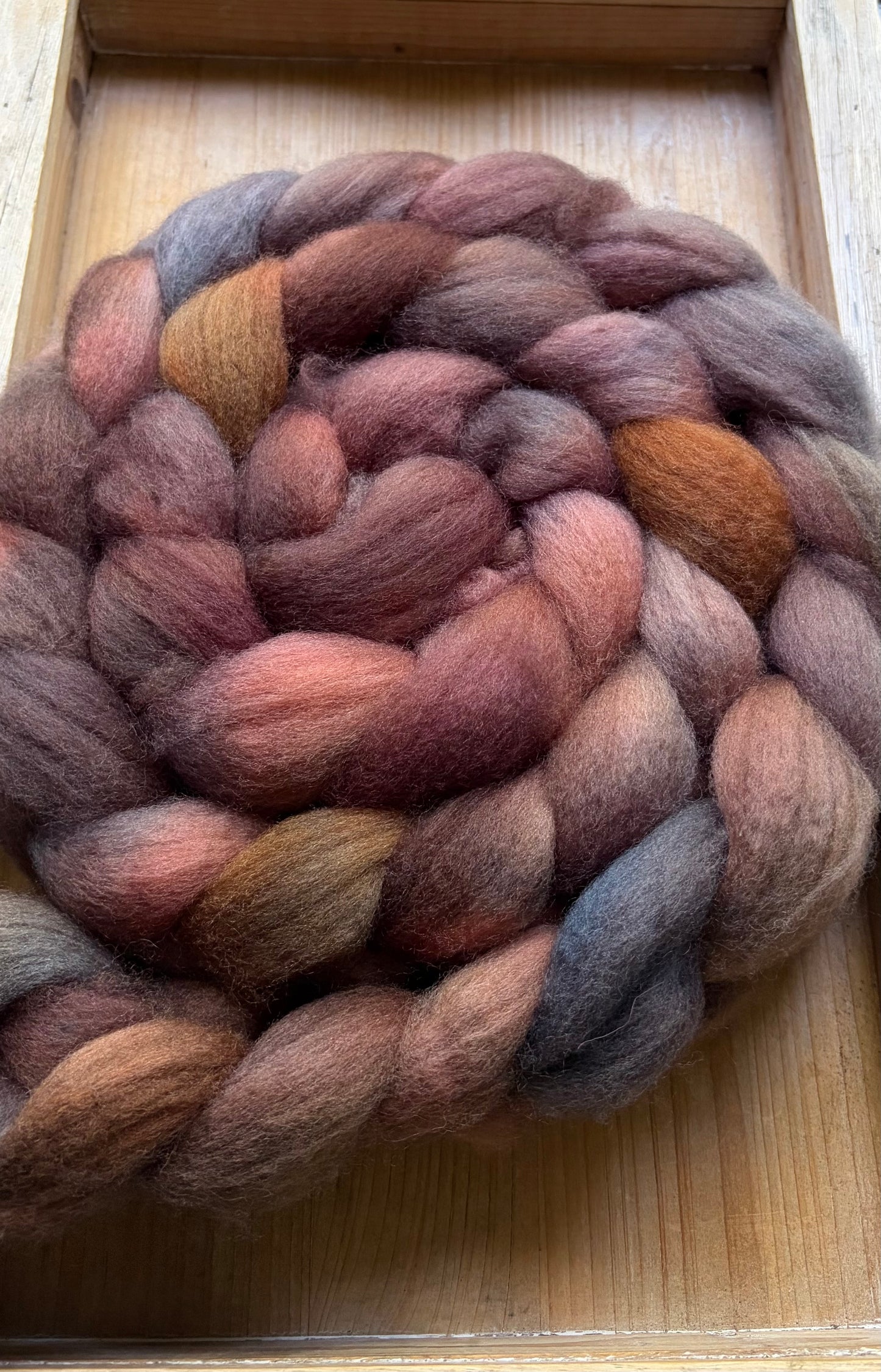 Bluefaced Leicester Wool - 26 Micron - One of a Kind Batch - 100 grams of Spinning Fibre - Hand Dyed Combed Top