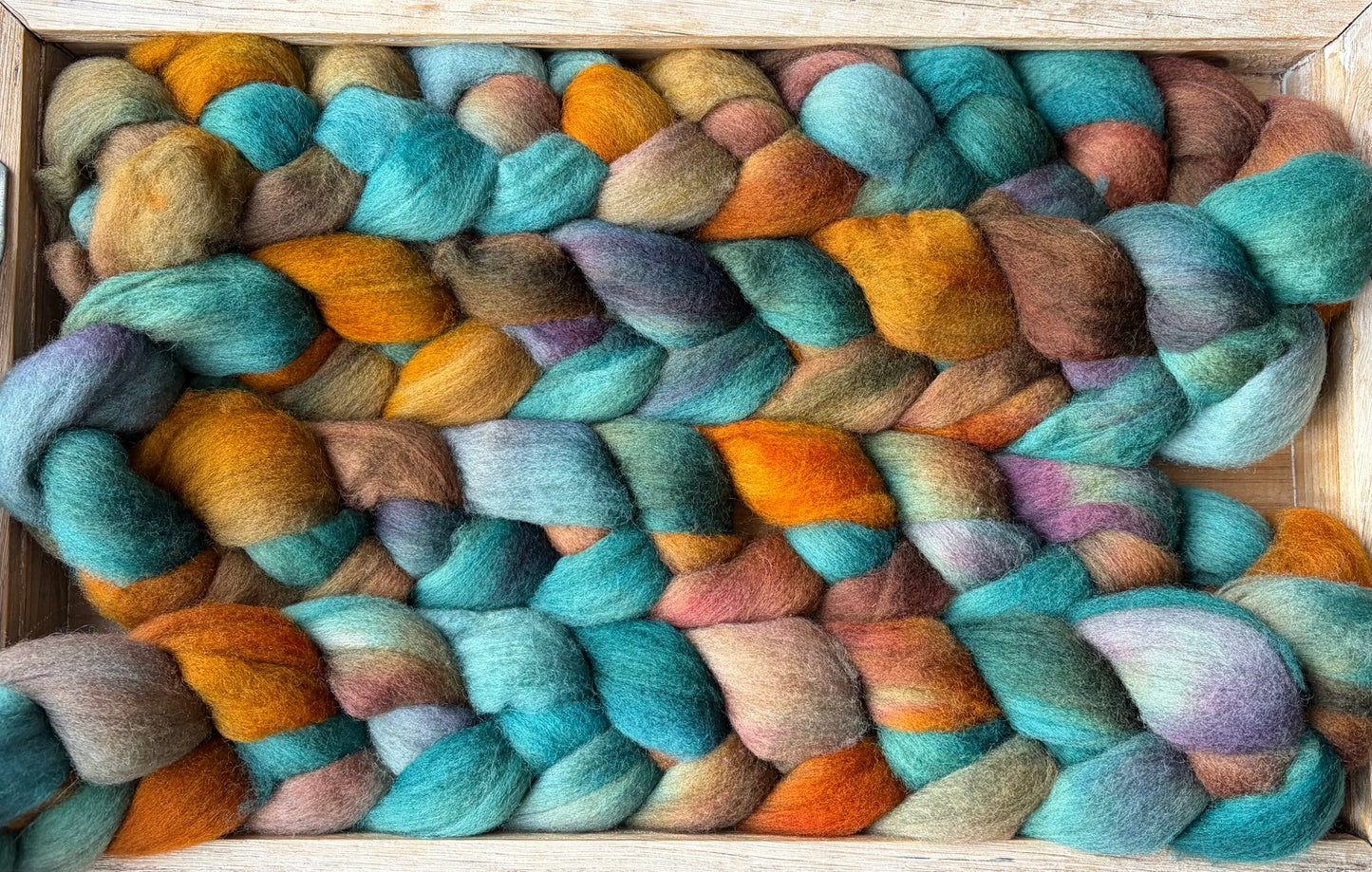 Polwarth - 22 Micron - One of a Kind Batch - 100 grams of Spinning Fibre - Hand Dyed Combed Top