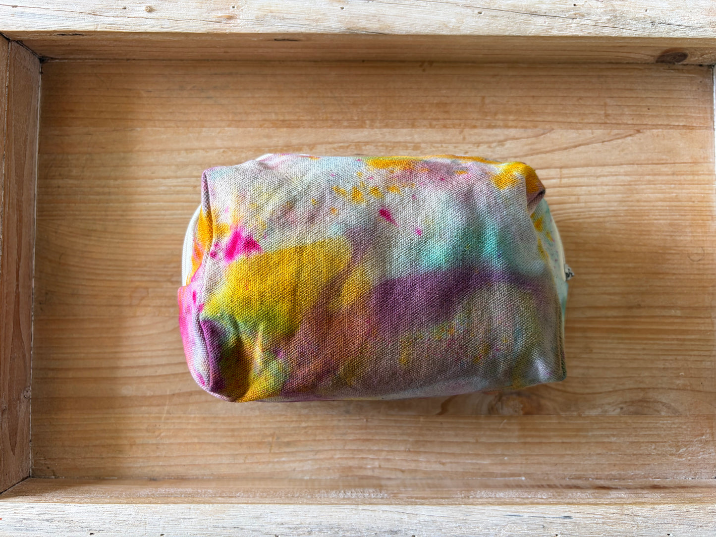 Ice Dyed Zipper Pouch
