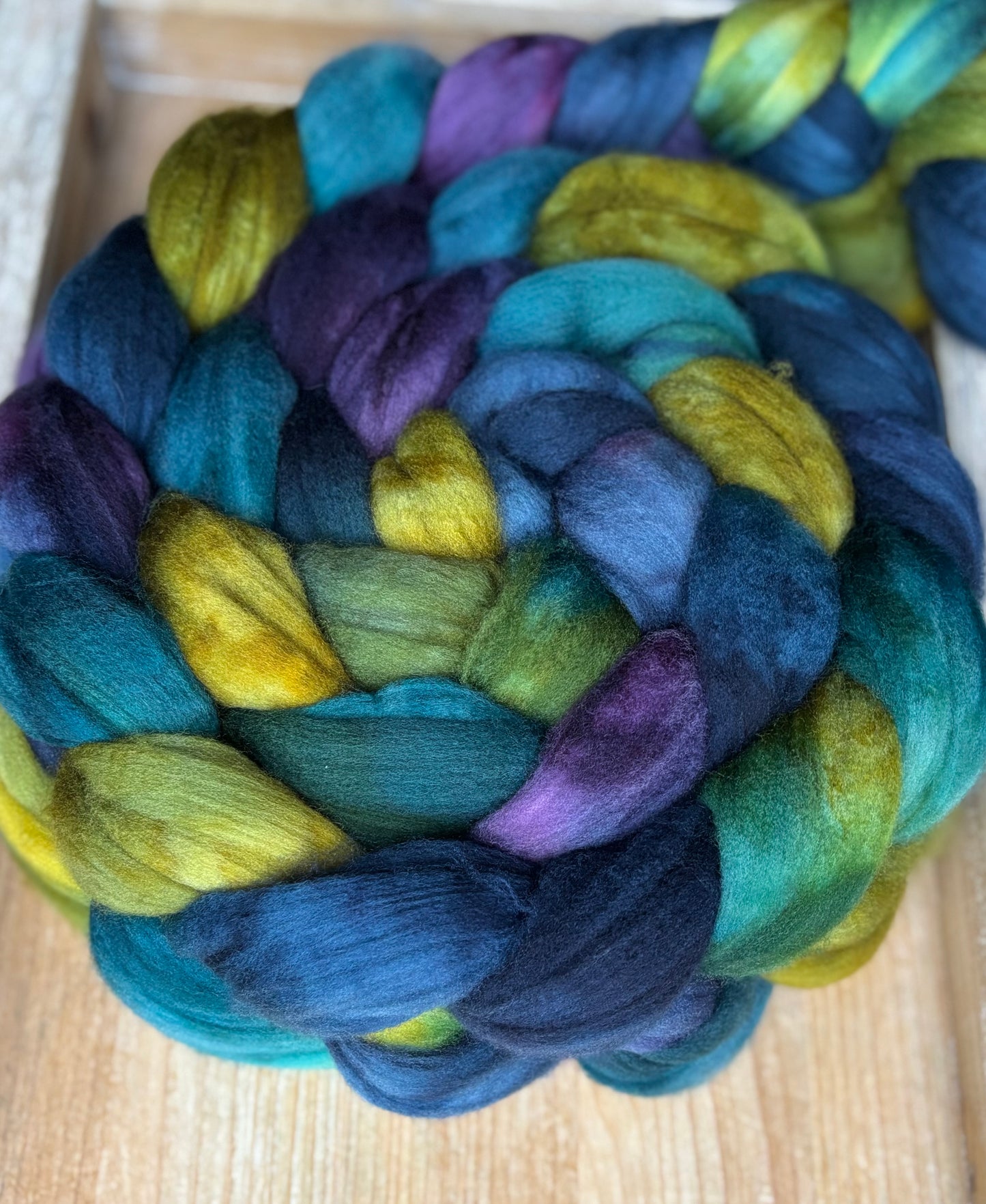 One of a Kind Batch - 100 grams of Spinning Fibre - Superwash Merino Wool 22 Micron - Hand Dyed Combed Top