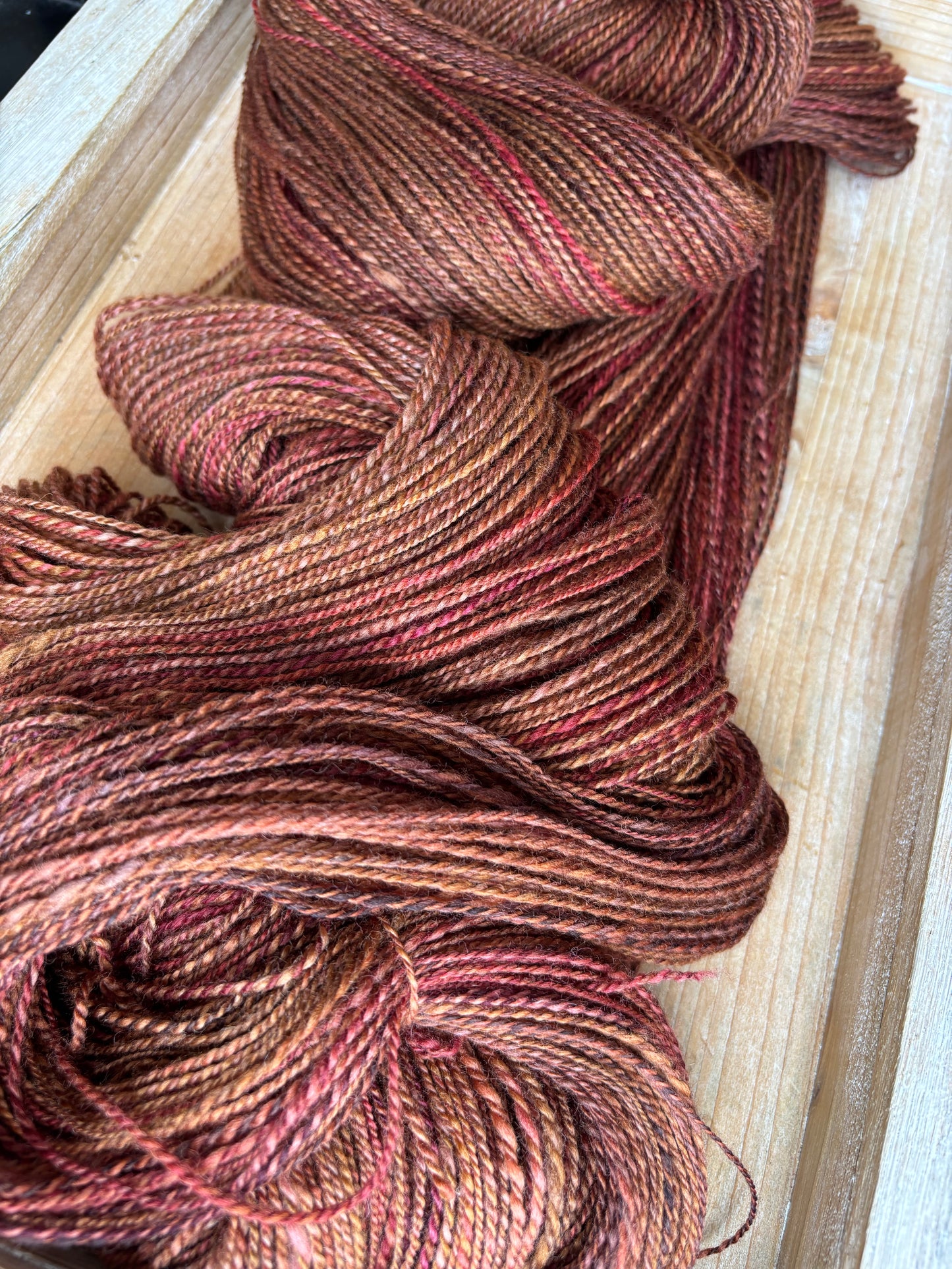 Hand Spun Yarn - 100% Untreated Merino Wool