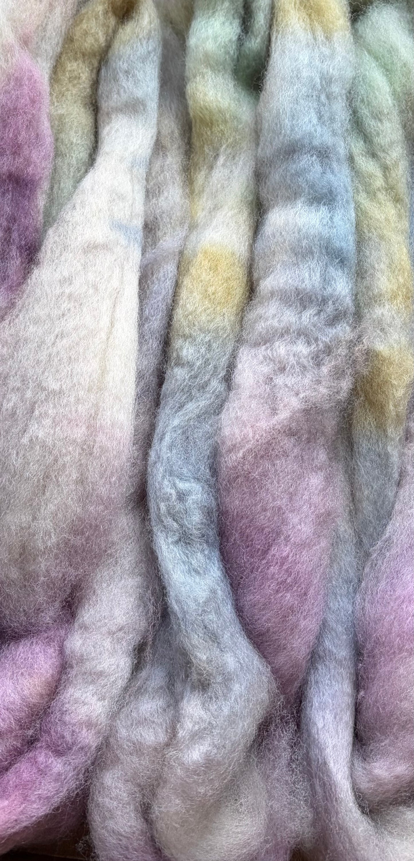 Bluefaced Leicester Wool - 26 Micron - One of a Kind Batch - 100 grams of Spinning Fibre - Hand Dyed Combed Top