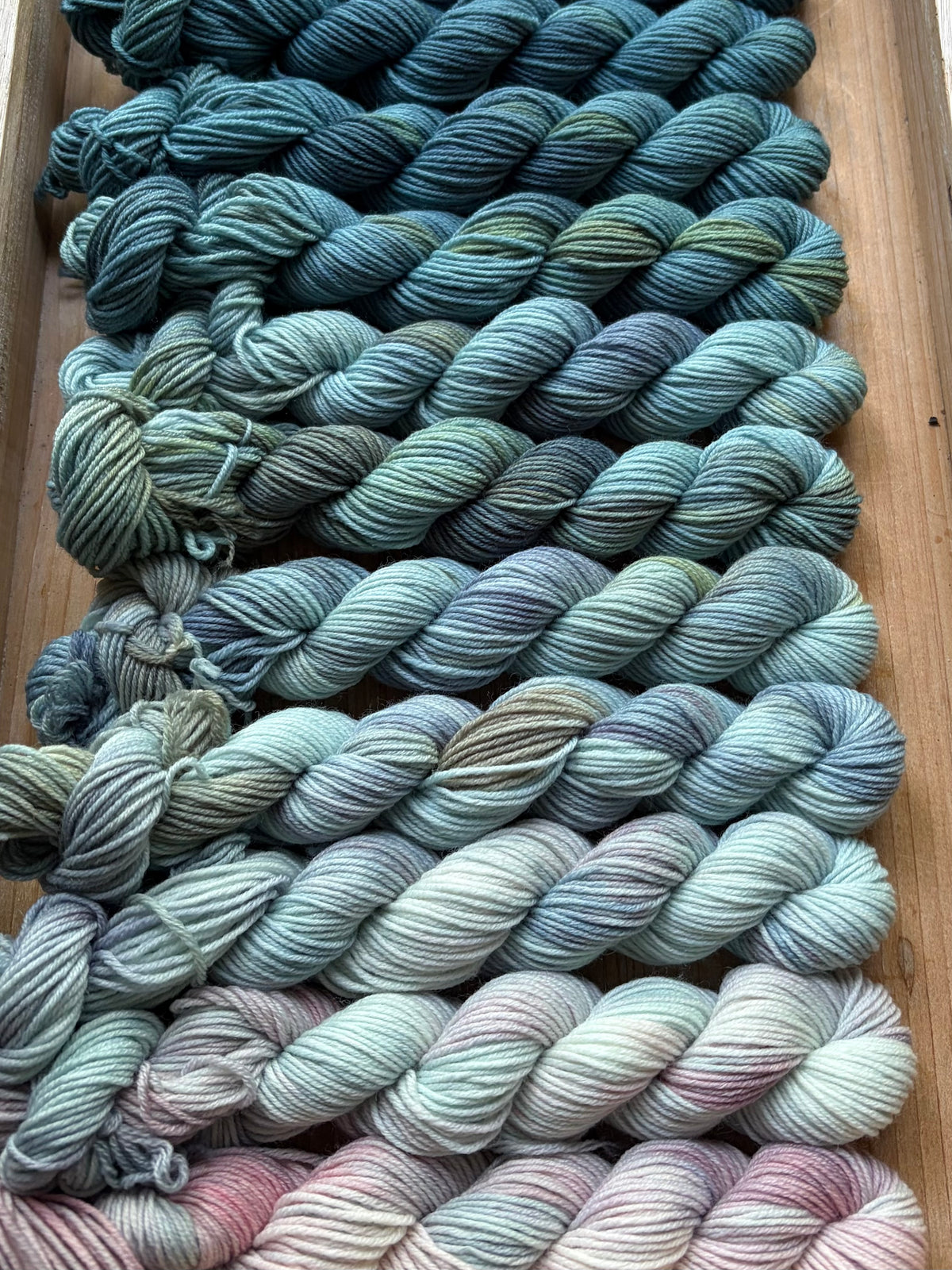 12 Skein Mini Yarn Fade - Squishy Sock Base
