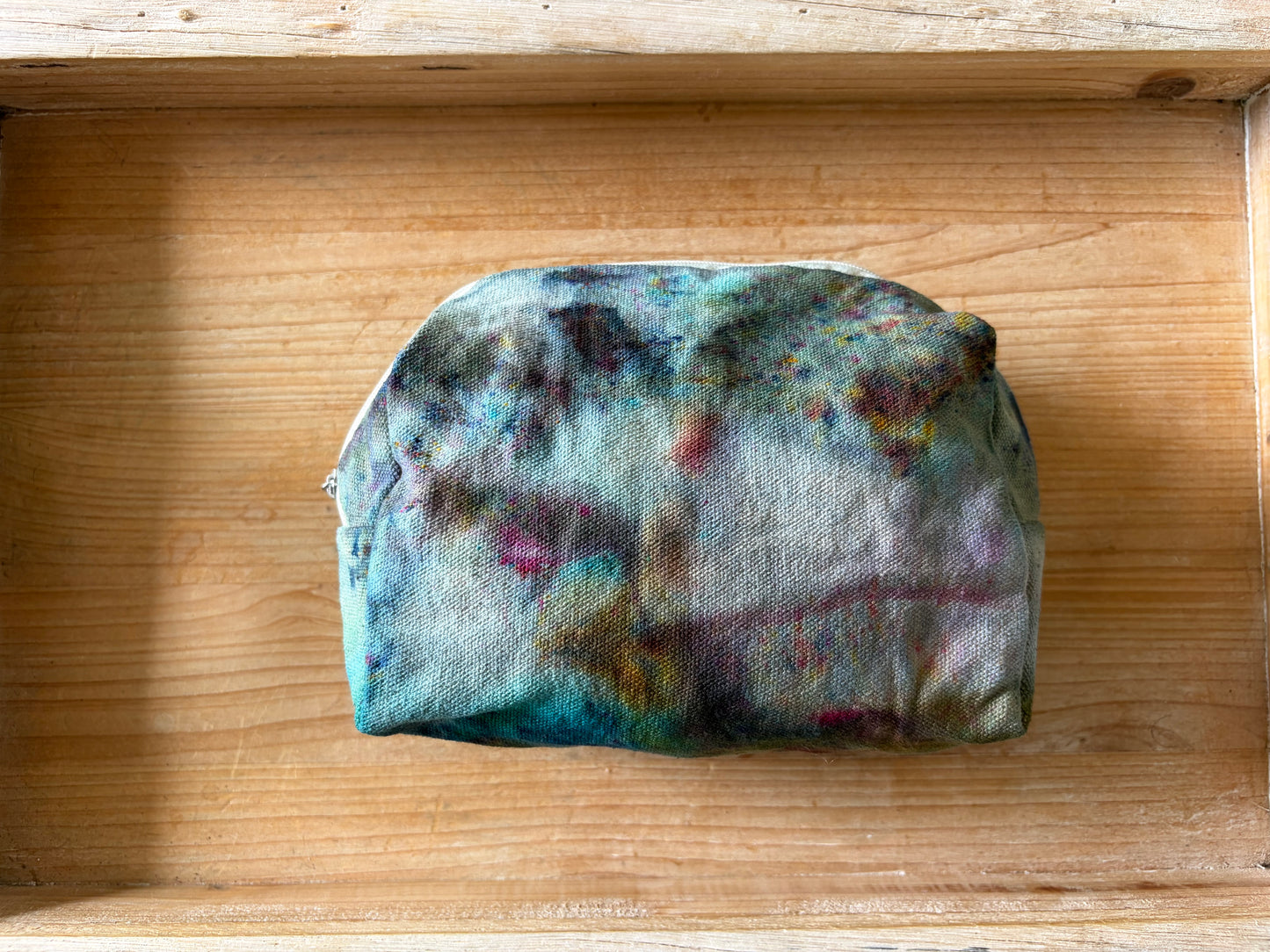 Ice Dyed Zipper Pouch