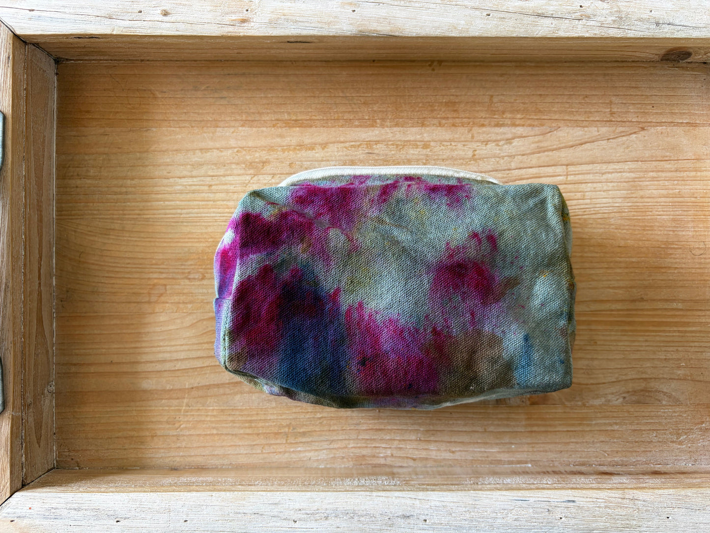 Ice Dyed Zipper Pouch