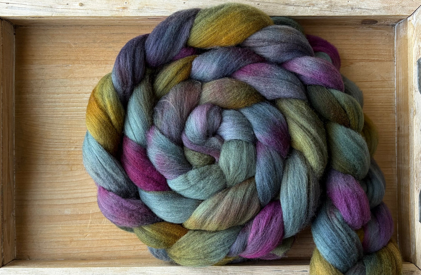 Targhee - 23 Micron - One of a Kind Batch - 100 grams of Spinning Fibre - Hand Dyed Combed Top