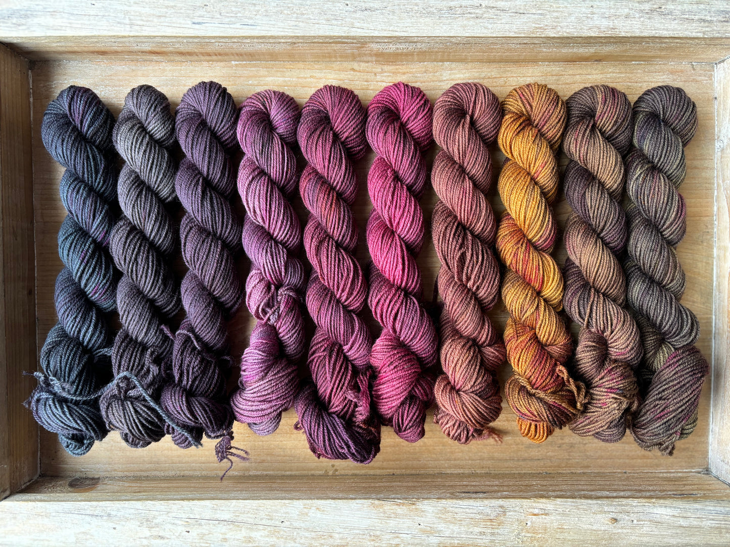 10 Skein Mini Yarn Fade - Squishy Sock Base